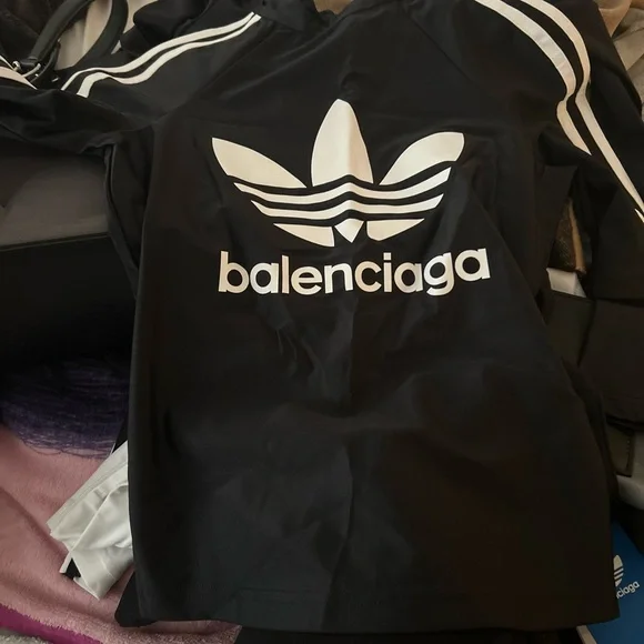 Balenciaga Black Long Sleeve Top - Picture 1 of 5
